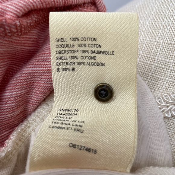 Anthropologie Pilcro Pink Sleevess Cotton Blouse, Size Small - Picture 8 of 11